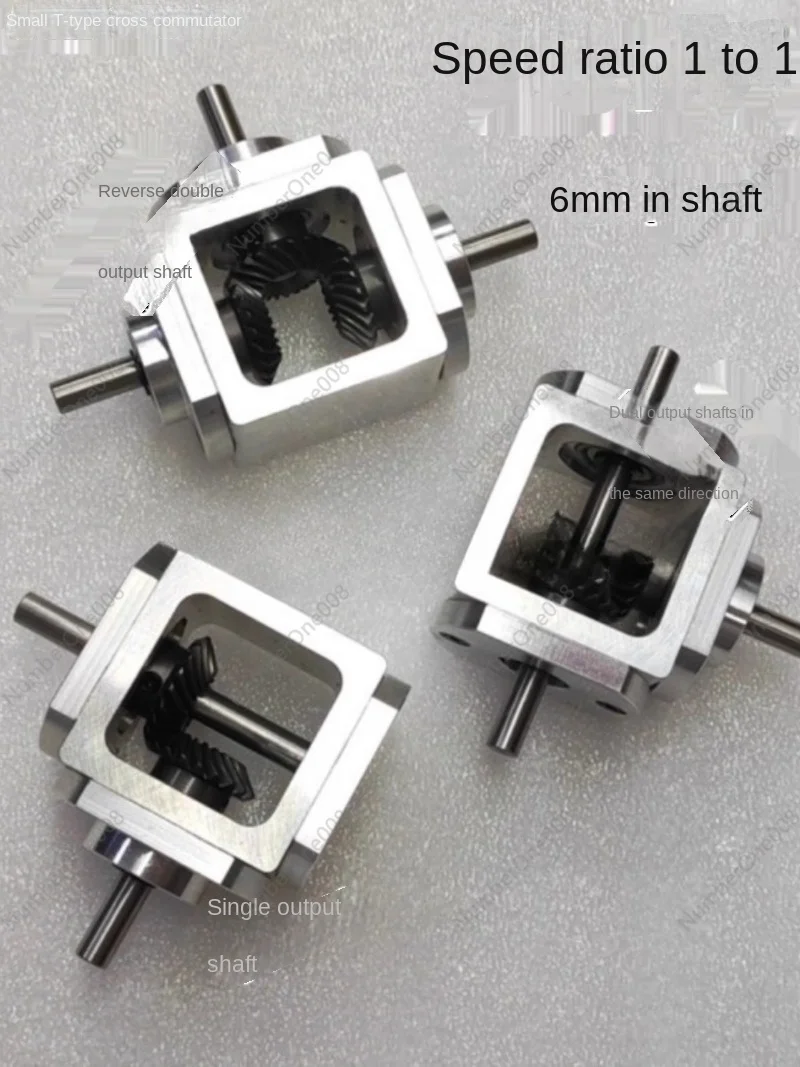 Right Angle Drive Variable Speed Umbrella Teeth Reduction Gearbox 1:1 Shaft Diameter 6 Gear Box Angle Adjuster