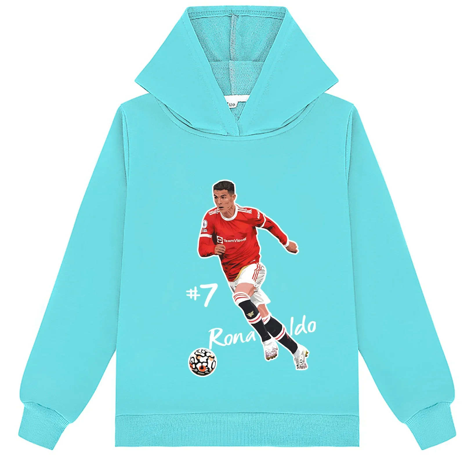 

C_Cristiano Ronal-dos, пуловер с рисунком для подростков, мягкие толстовки, легкие детские топы унисекс с длинными рукавами для детей от 2 до 14 лет