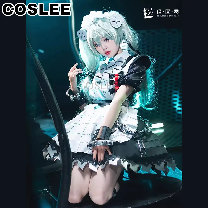 COSLEE Corin Wickes Cosplay Costume Zenless Zone Zero Game Suit Lovely Maid Uniform Dress Halloween Party Outfit Women XS-3XL Ne