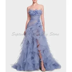 Exquisite Purple Evening Dresses Elegant High quality Sleeveless A-Line Floor Length Sweep Train Formal Event Long Dress 2025