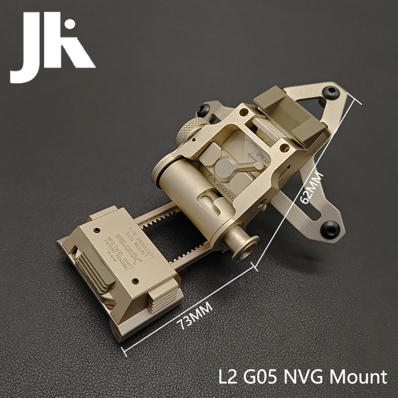 Imagem -06 - Nvg Tactical Metal Helmet Mount para Pvs15 Pvs-18 Night Vision Goggles Outdoor Caça Capacete Acessórios Cnc L2g05 L4g24