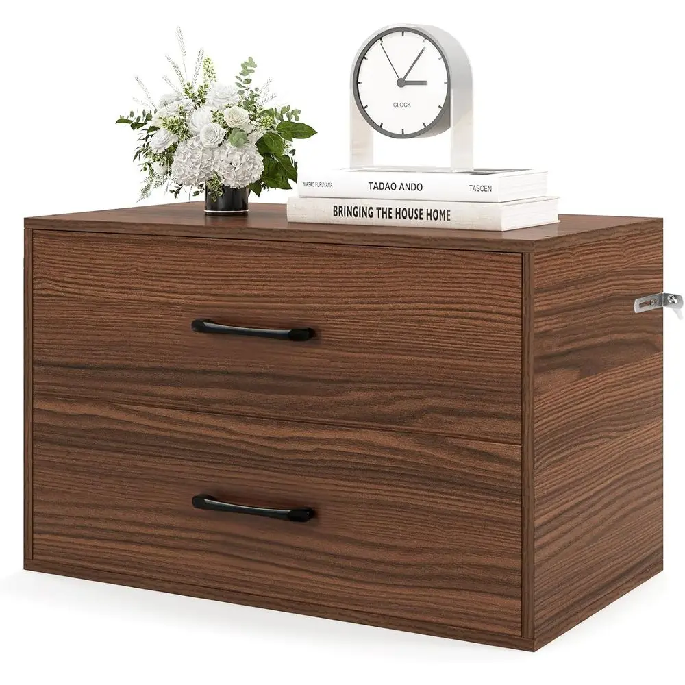 

Stackable 2-Der Drers or Bedroom - Short Drer Two Der Storage Cabinet w/Handles & Anti-Topping Device, Small Drer Chest o 2 Ders