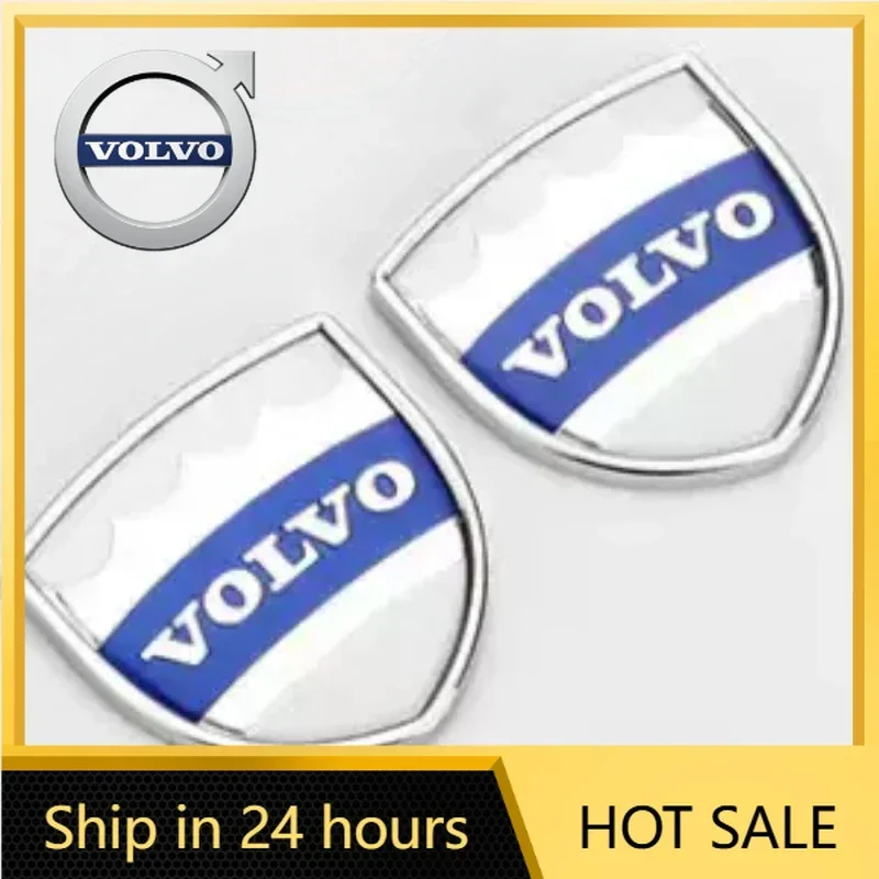 Cubiertas de Volante, Pegatinas para Coche, Emblemas Metálicos Azules y Negros para la Línea de Cintura del Maletero, Decoraciones Tuning para Volvo S V Xc 40 60 80 90, Accesorios Exteriores para Auto