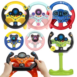 Electric Simulation Steering Wheel Toy With Light And Sound Educational Children Co-Pilot Children'S Car Toy Vocal Toy Gift