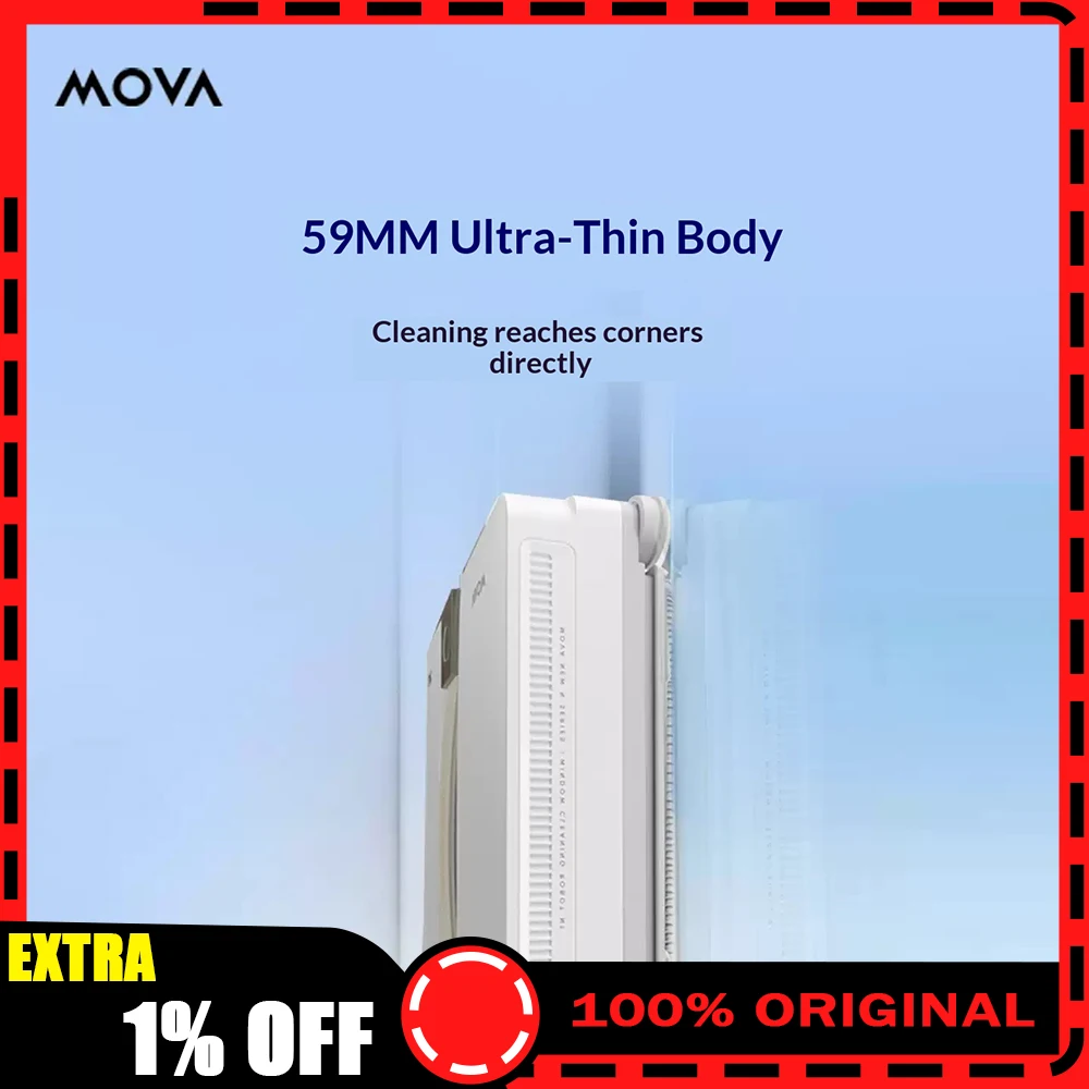 MOVA N1 Thin automatic window cleaning robot high-rise water spraying intelligent window cleaning artifact Gifts