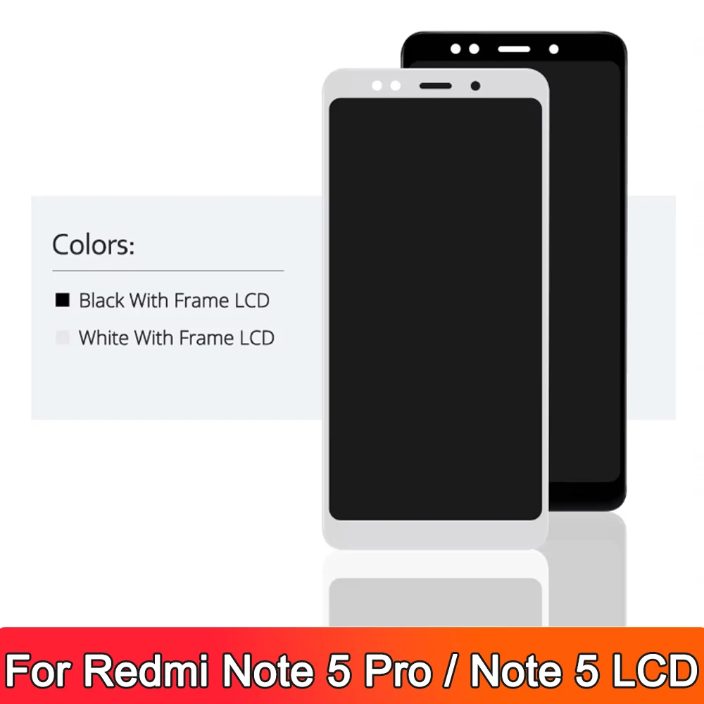 5.99\'\' AMOLED For Xiaomi Redmi Note 5 Lcd Display Digitizer Assembly With Frame For Redmi Note 5 Pro Display Repair Parts