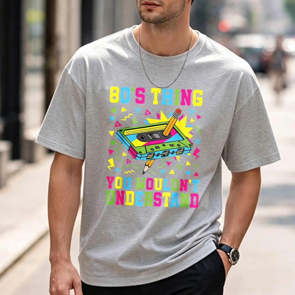 80's Thing 80s Outfit Funny 1980s Party Costume Men Women T-Shirt Funny Outdoors High Quality Cotton Short-sleev Breatha Teesble