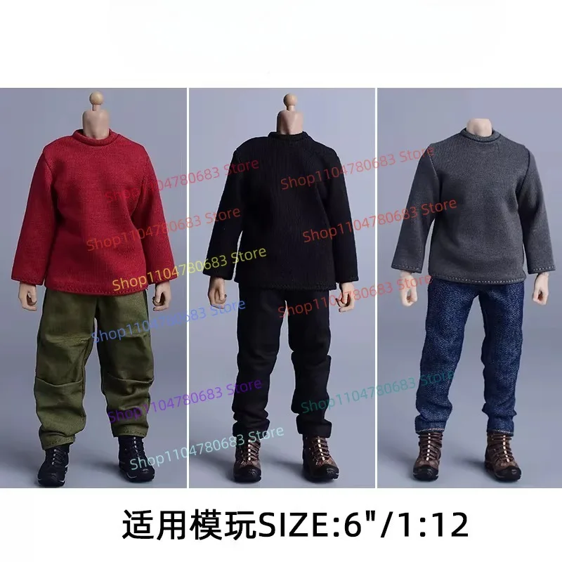 

1/12 масштаб 6 дюймов движущаяся кукла аксессуары простая рубашка с длинными рукавами многофункциональный манекен костюм украшения подарок
