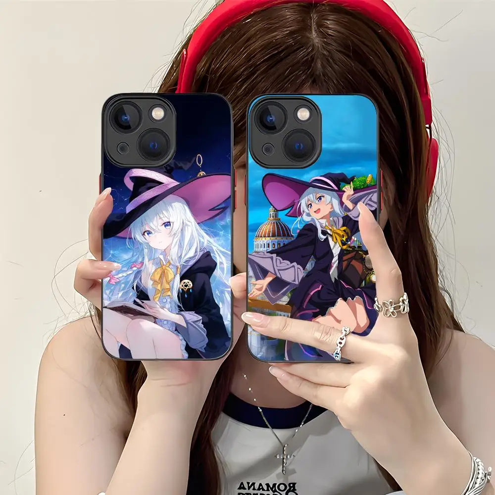 

Чехол для телефона Wandering Witch Elaina для iPhone 17, 16, 15, 14, 13, 12, 11 X XR XS 8 7 Air Pro Max Plus Mini, красочный силиконовый чехол