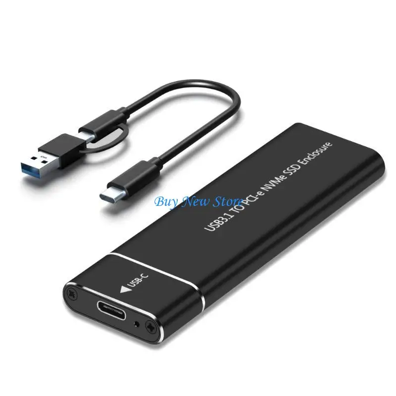 

20CE USB3.1 to NVMe SSD Enclosure Connectors Wide Compatibility for Travel Use