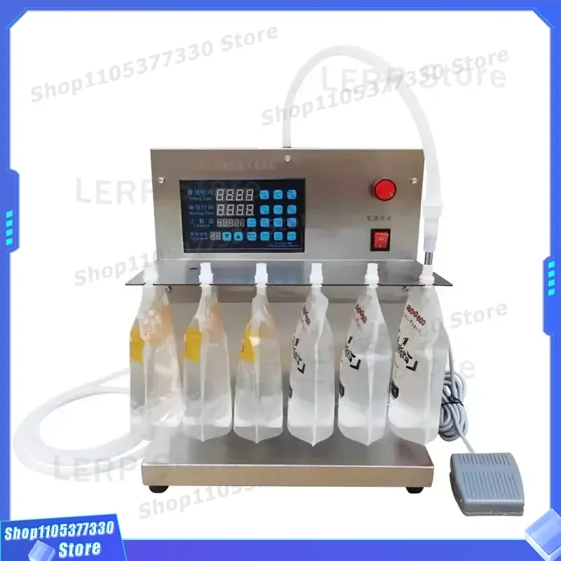 Semi Automatic Liquid Filling Machine Small Milk Beverage Doser with Suction Nozzle Portable Standing Design for Home Use