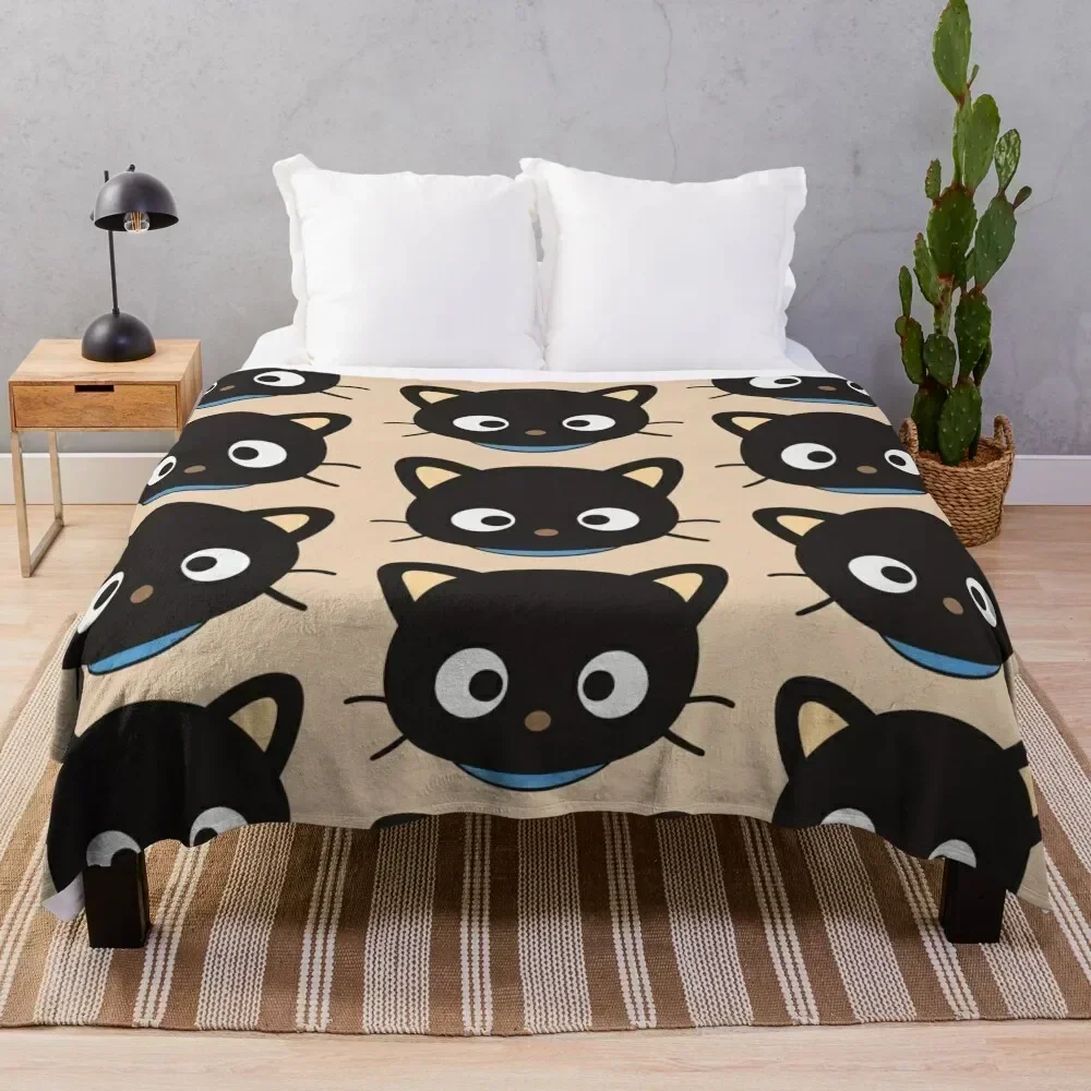 

simple cute cat Throw Blanket