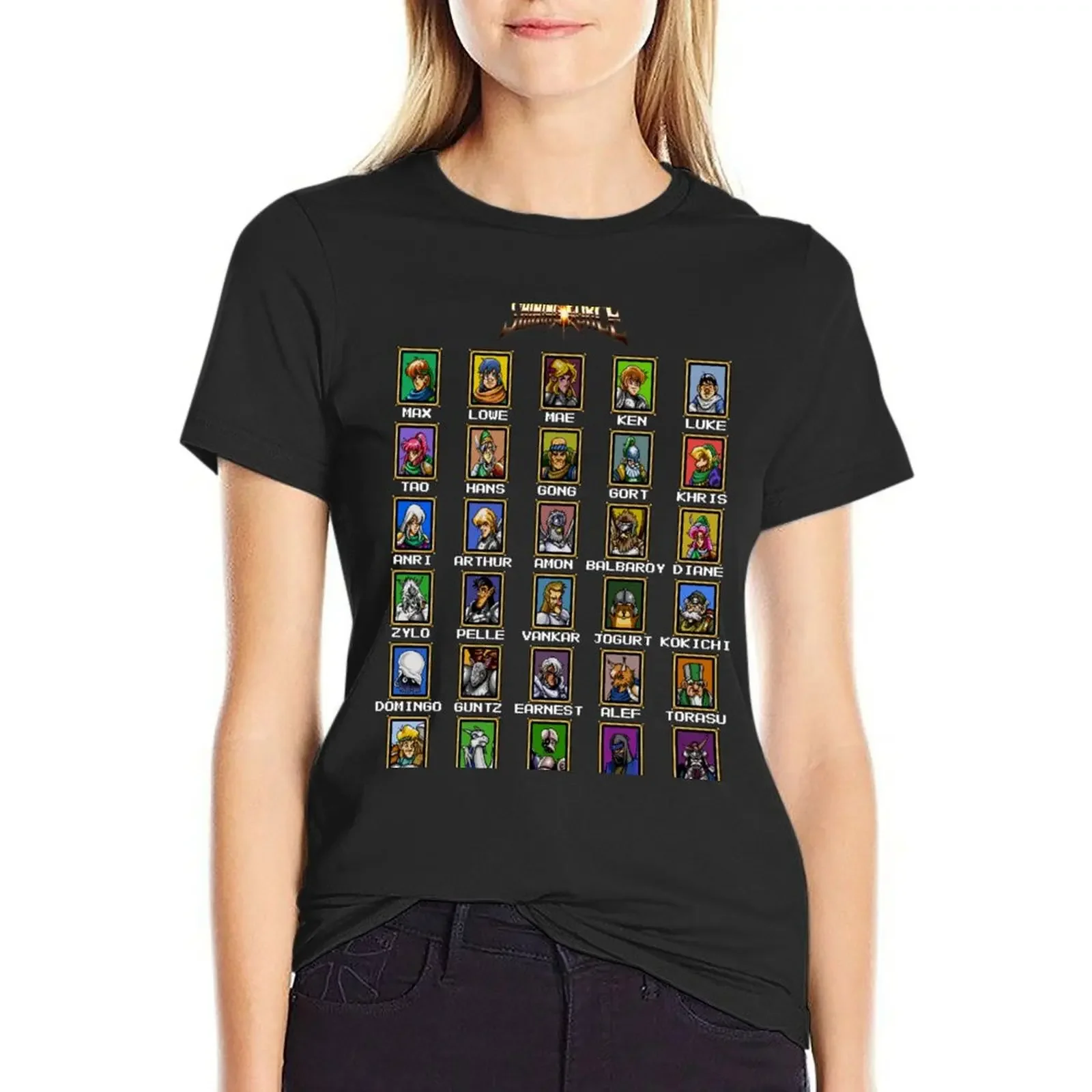 

Shining Force - Portraits T-Shirt summer clothes summer tops sports fans t-shirts for Women loose fit