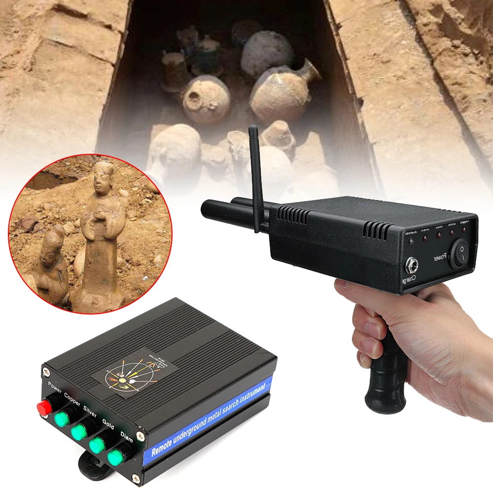 Metal Detector with Convenient Buttons Portable Handheld Antenna Locator Scanner Dual Probe 1000M Large Detection Range