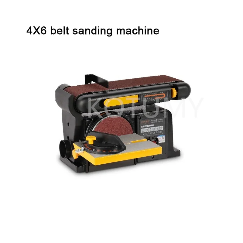 220V High-Power Abrasive Belt Sanding Machine Sandpaper Polishing Machine 0-45° Angle Adjustable Electric Woodworking Sander