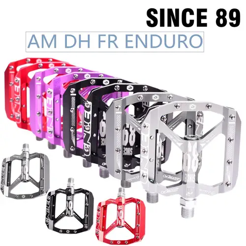 Imagen 2 del producto ENLEE MTB bicicleta de carretera pedales sellados ultraligeros CNC pieza de ciclismo aleación DH XC rodamientos antideslizantes huecos Du sistema montaña eje de 12mm