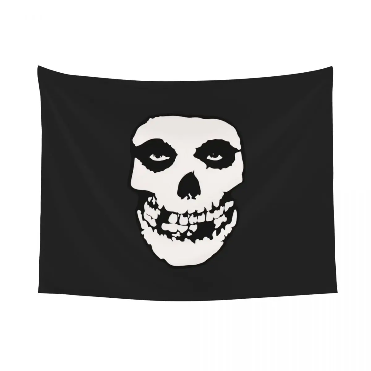 Custom Rock Punk Band Misfits Skull Face Tapestry Home Decor Hippie Wall Hanging Heavy Metal Tapestries for Bedroom