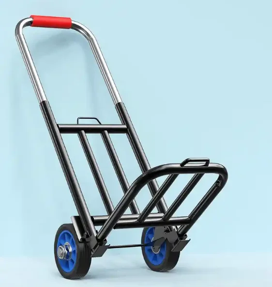 

High Quality Transport Logistics Foldable Metal Trolley With Elastic Band