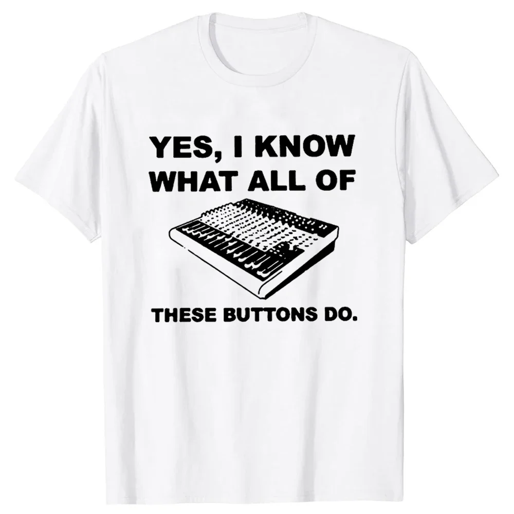 Sound Engineer T Shirts Graphic Streetwear Short Sleeve Harajuku DJ Audio Engineer Hip Hop T-shirt Mens Clothing