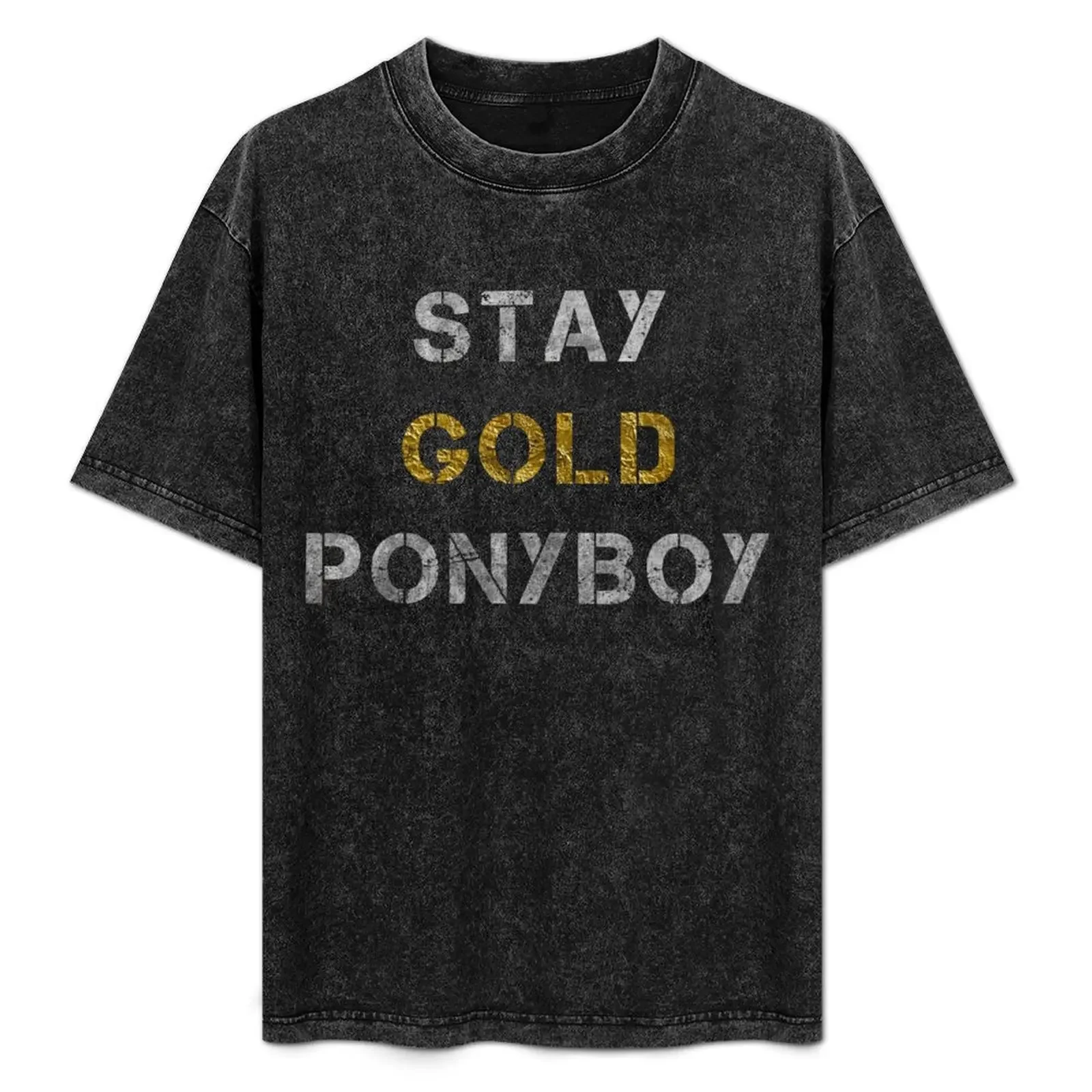 

Stay Gold Ponyboy T-Shirt Plus Size Outdoor Casual Top