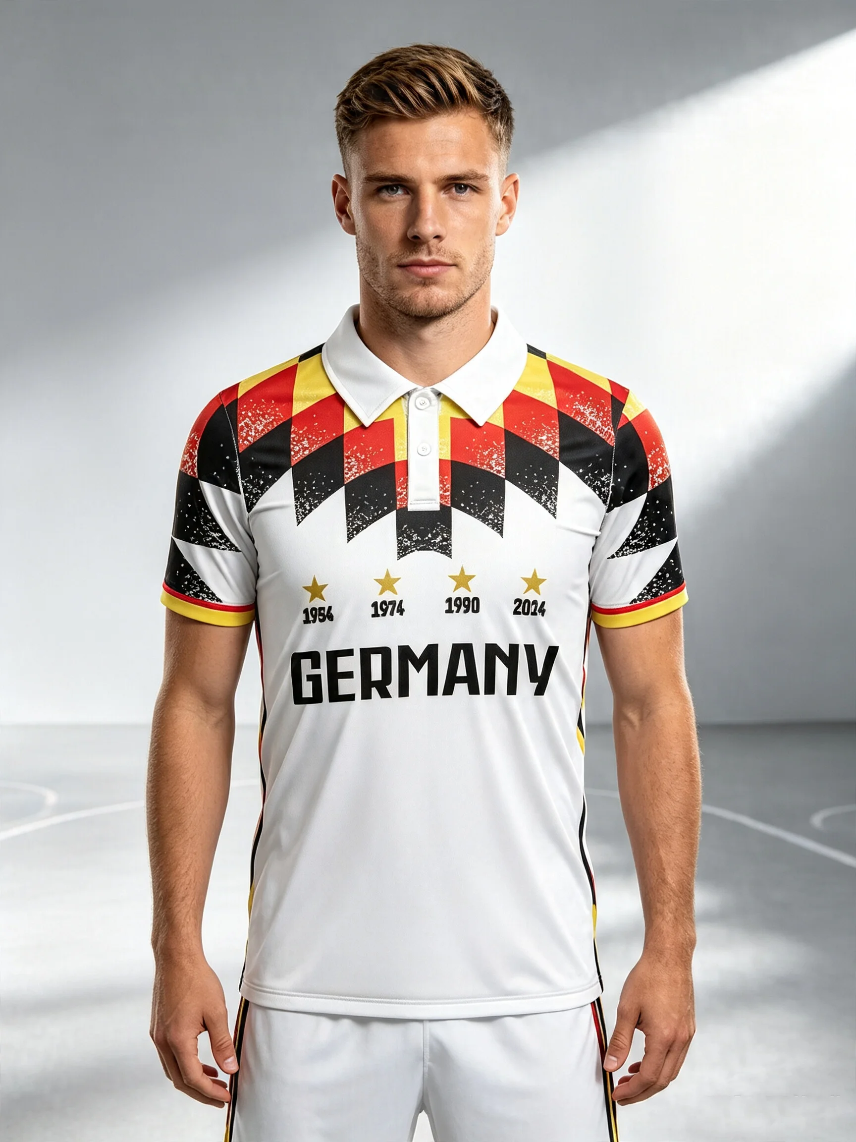 Germany Supporter Soccer Shirt, lightweight athletic fit. Show your pride for Germany national football team