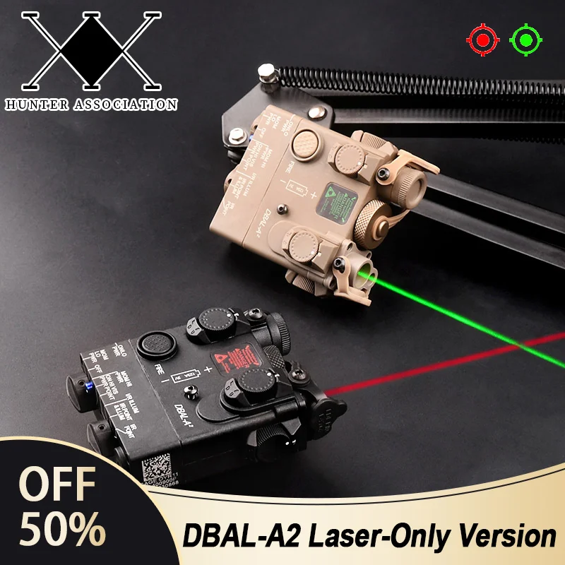 WADSN Tactical Airsoft DBAL-A2 Red Dot Sight Aiming Indicator Only Laser No Light No IR DBAL Fit 20mm Rail Hunting DBAL Laser