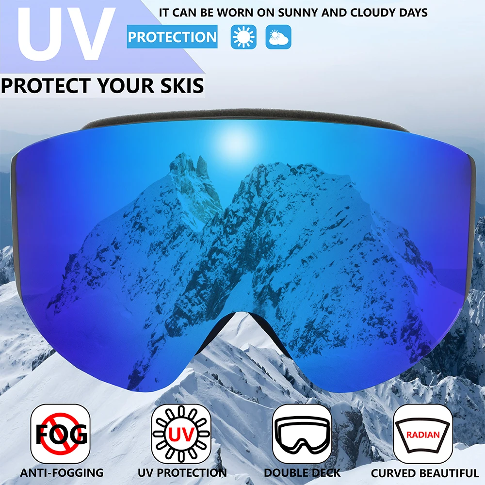 

SMITH DRIFT Ski Goggles Men Snowboard Glasses Double Layers Lens Anti-fog UV400 Snow Goggles Women Snowmobile Skiing Eyewear