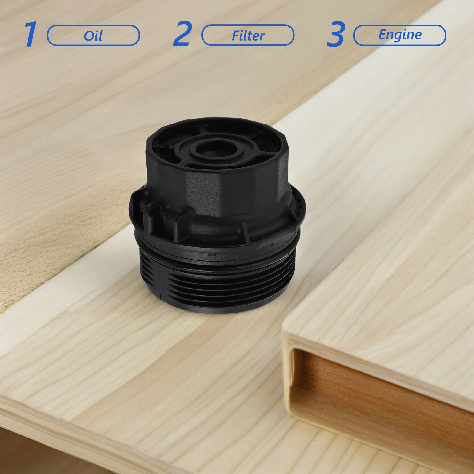 

Durable Abs Filter Cap Replacement For Compact Waterproof Engine Oil Filter Housing Cover Easy Install