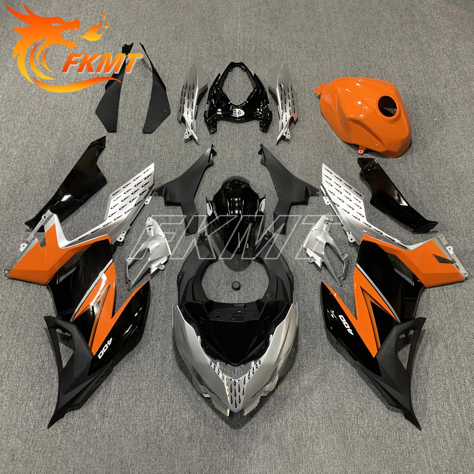 العلامة التجارية الجديدة دراجة نارية هدية لكاواساكي نينجا 400 2018 2019 2020 2021 2022 2023 ABS البلاستيك قذيفة طقم الجسم