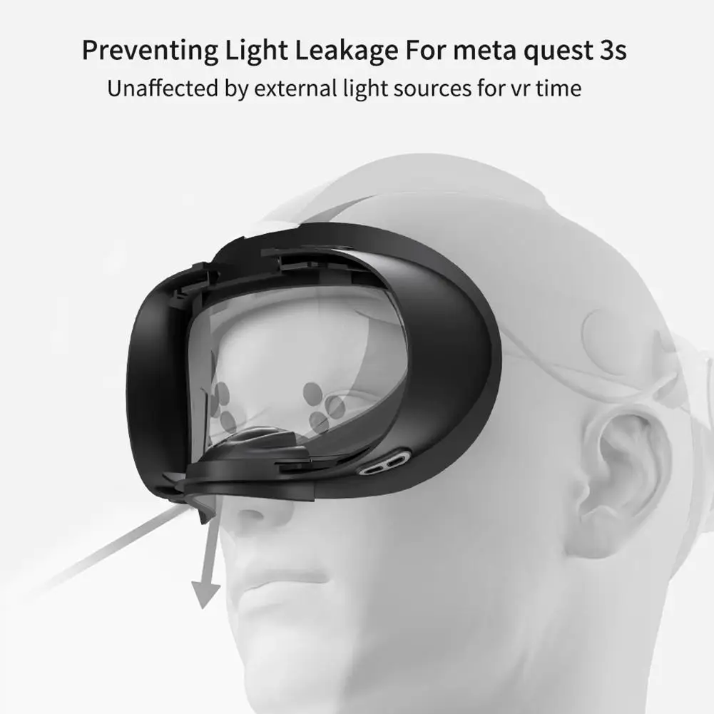 For Meta Quest3s Sponge Stand Mask Removable Breathable Sweat Resistant VR Gaming VR Device Mask Accessories