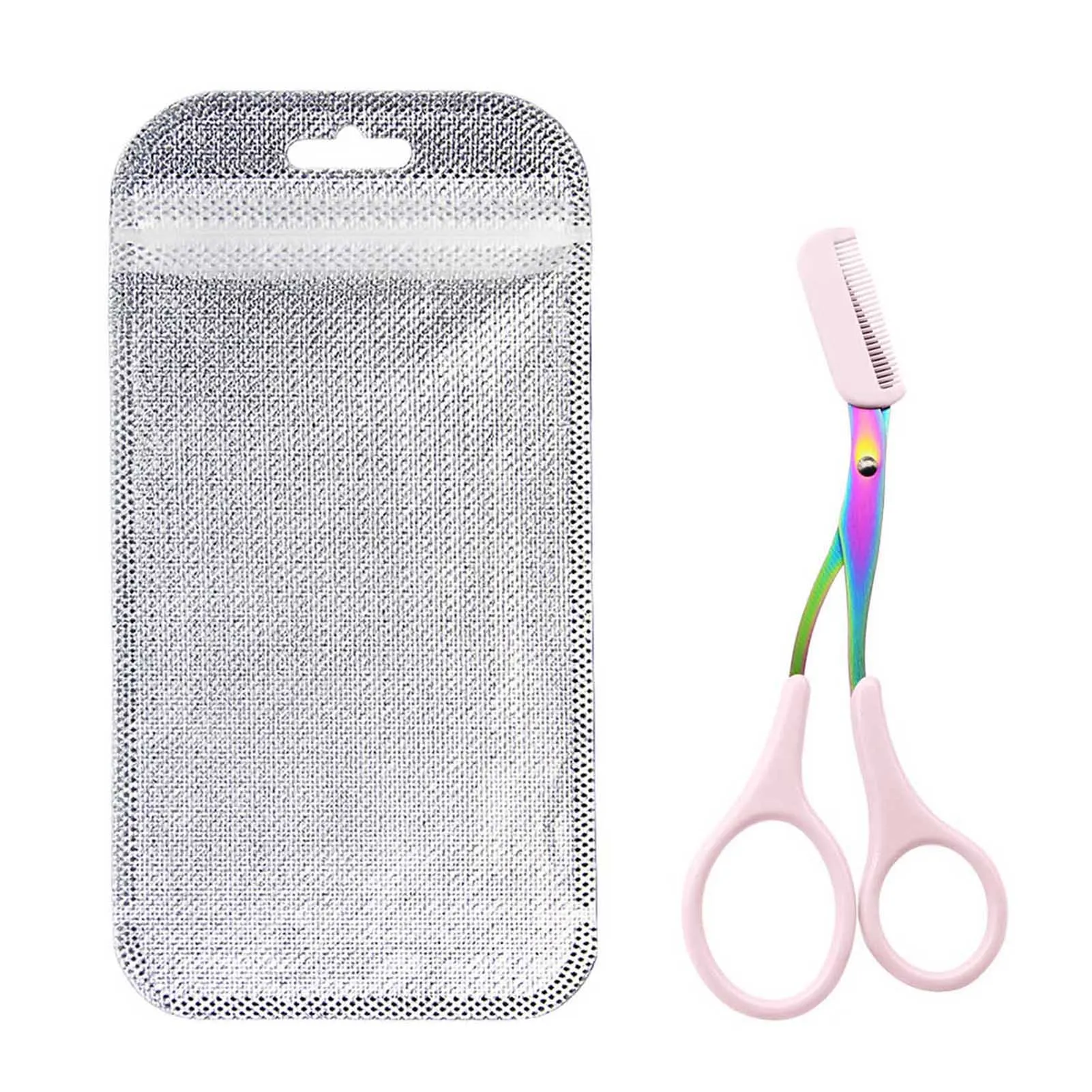 Color Eyebrow Trimmer Scissor with Comb All-in-One Shaper Epilator Cut Comb Scissors Suitable For Both Novices And Professionals