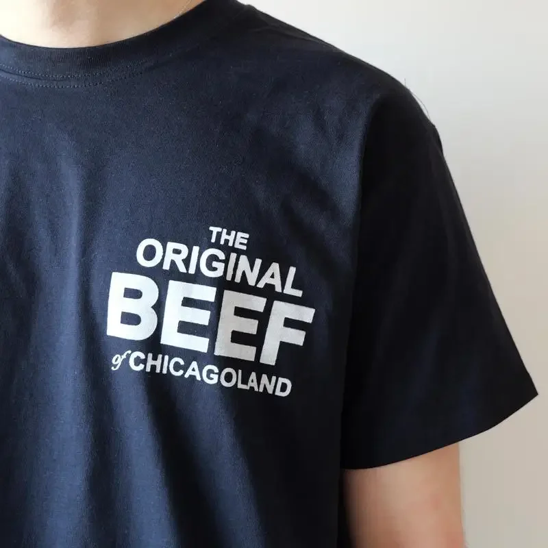 The Original Beef Berf of Chicagoland Screen by Hand Heavyweight Organic T Shirt Bear Richie Carmy Multiple Options