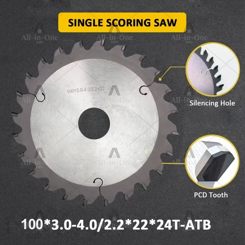 PCD Diamond Conical Scoring Saw Blade 120mm Melamine Particleboard Chipboard Cutting on Beam Panel Saw Machine