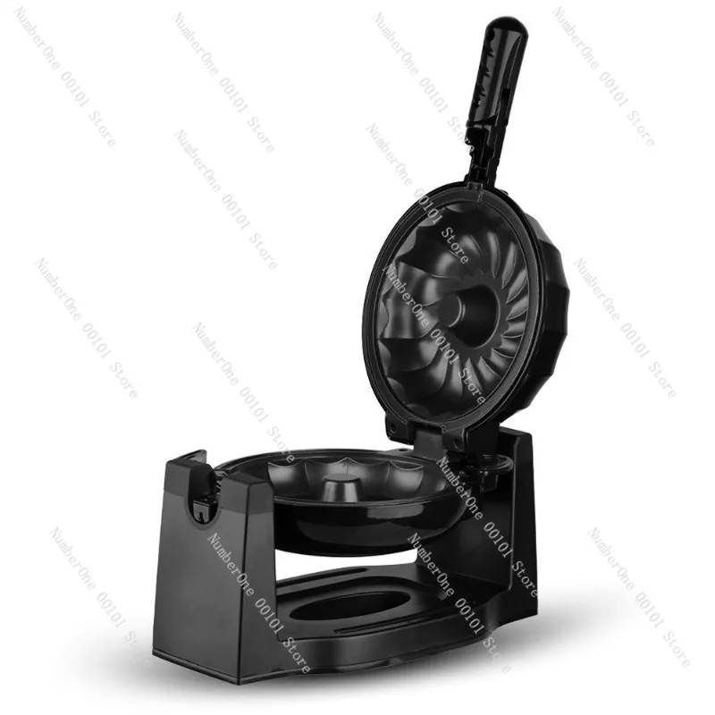 US Standard Flip Donut Cake Maker 110V Household Breakfast Bread Baking Machine