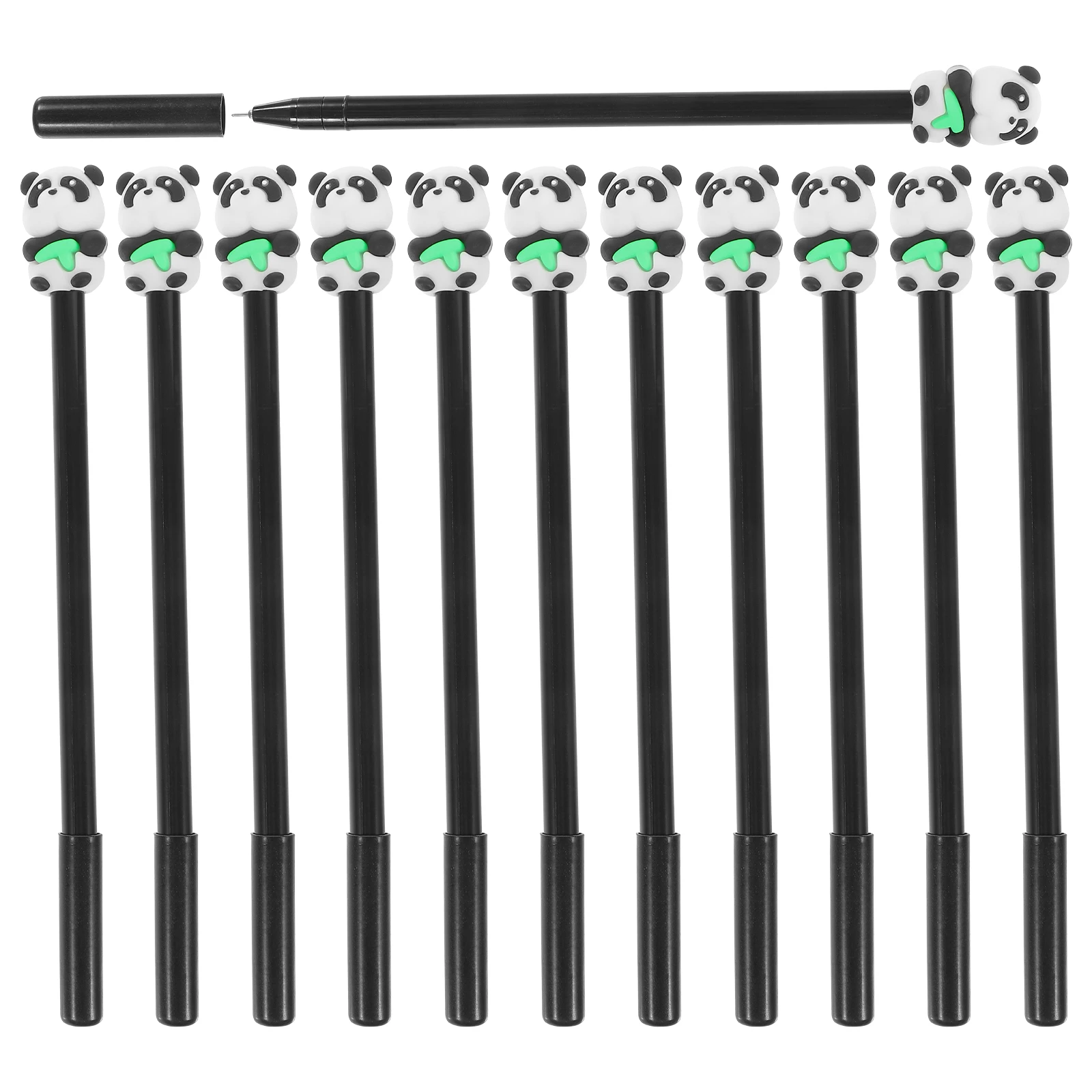 

12pcs Cartoon Panda Gel Pens 0 5mm Water-based Writing Pens Cute Animal Design Stationery School Supplies Portable