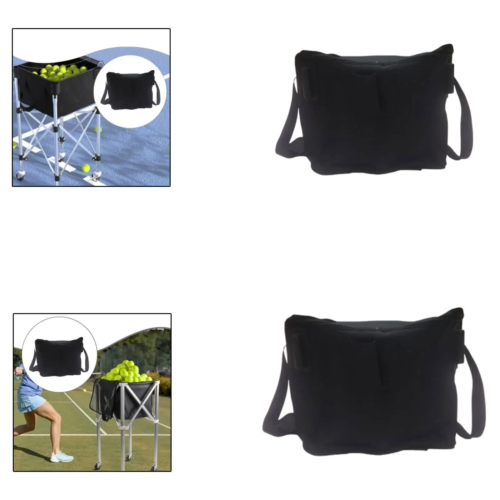 Sac de rangement pliable pour balles de tennis, sac à dos compact et léger pour pickleball, idéal pour l'entraînement sportif