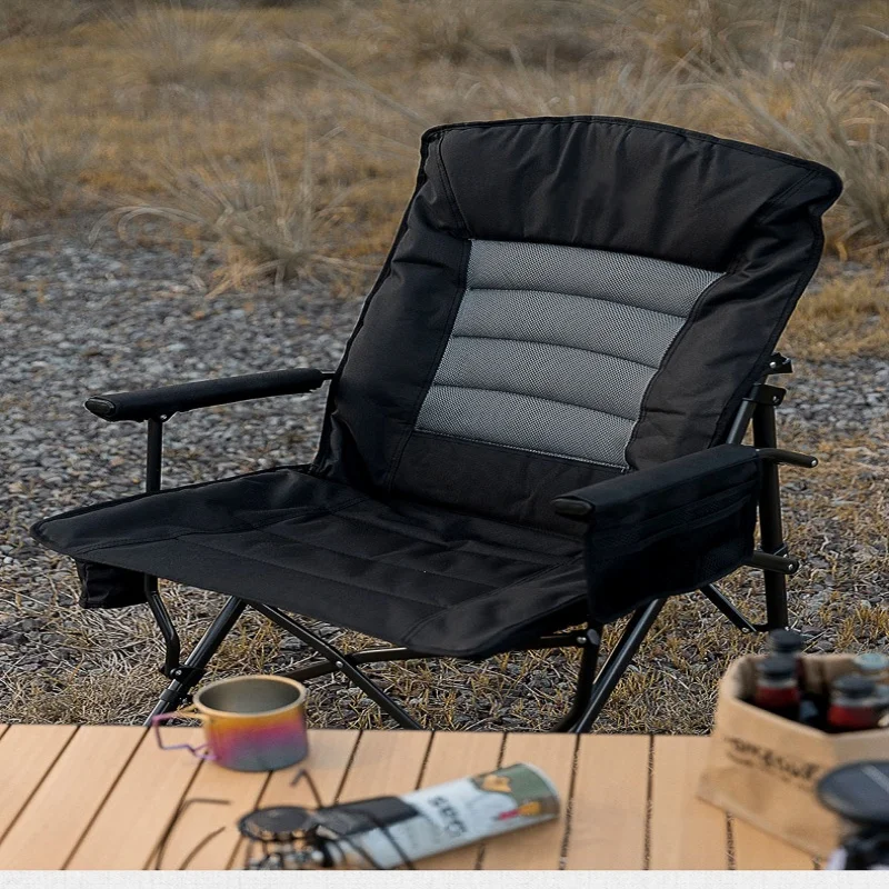 Adjustable Backrest Camping Folding Chair Supports Adult High Backrest Camping Chair