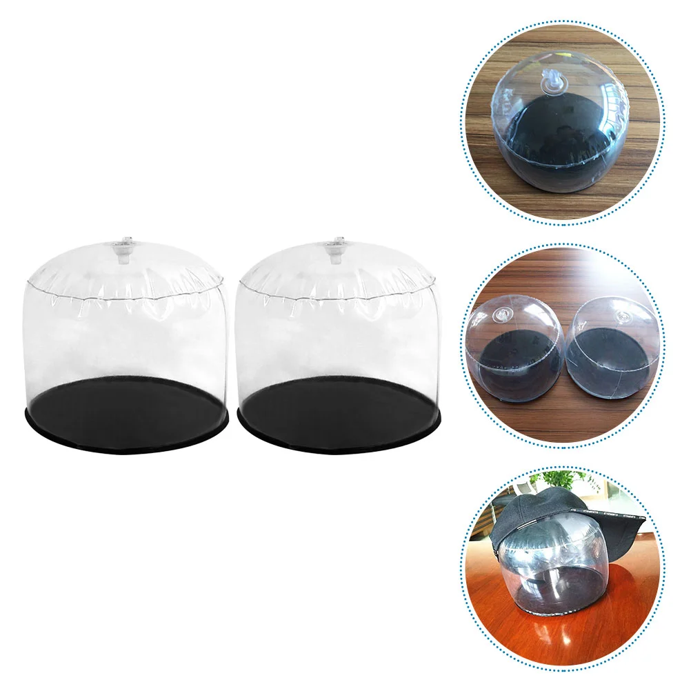 

2 Pcs Display Stand Inflatable Hat Holder Racks Pvc Beanie Stands for Multiple Wigs