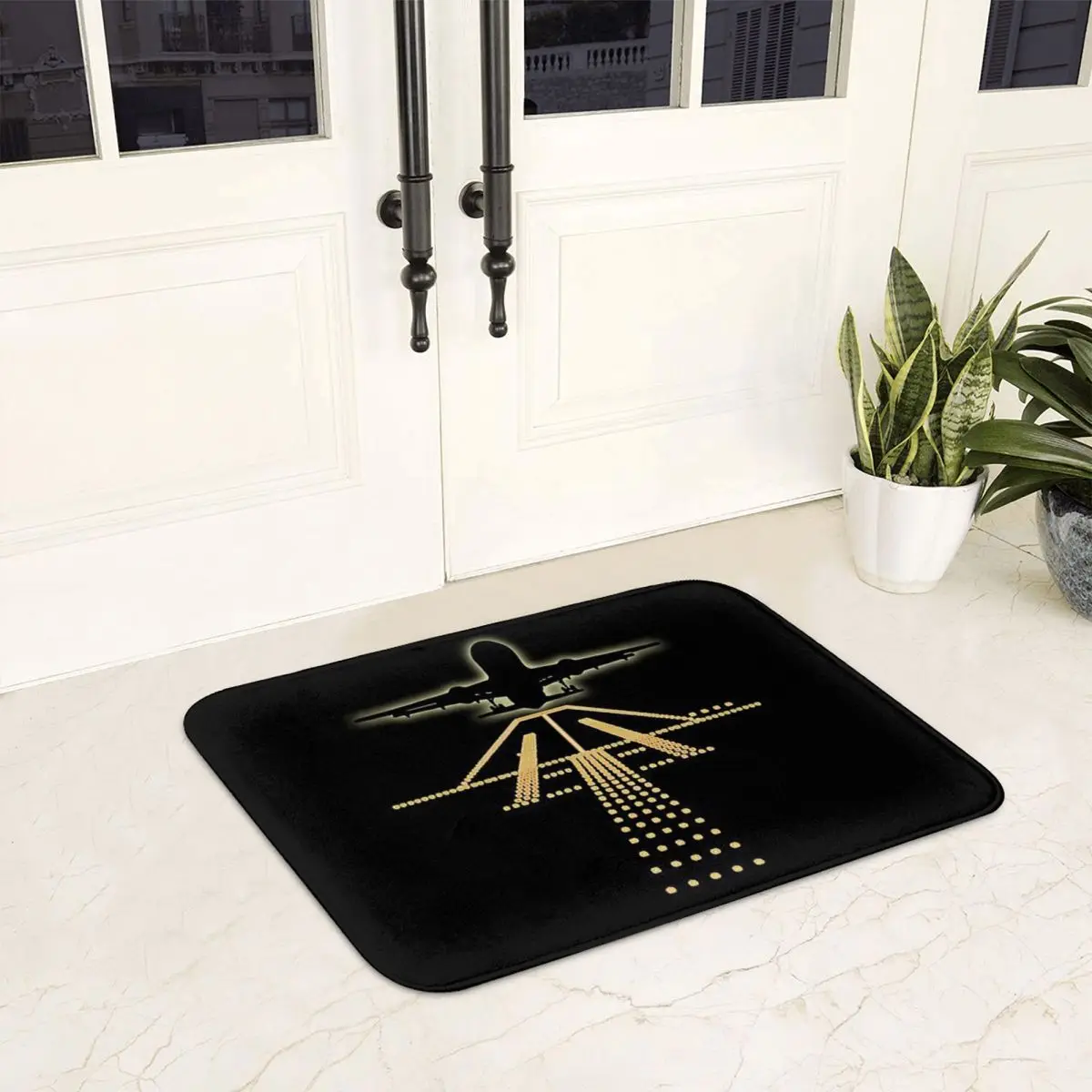 Night Takeoff Doormat Non-slip Super Absorbent Bathroom Floor Mats Home Entrance Rugs Kitchen Living Room Carpet Hallway Footpad