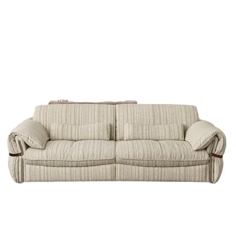 

French, natural, lazy, creamy style, fabric, sofa, high-end, living room, modern, light luxury