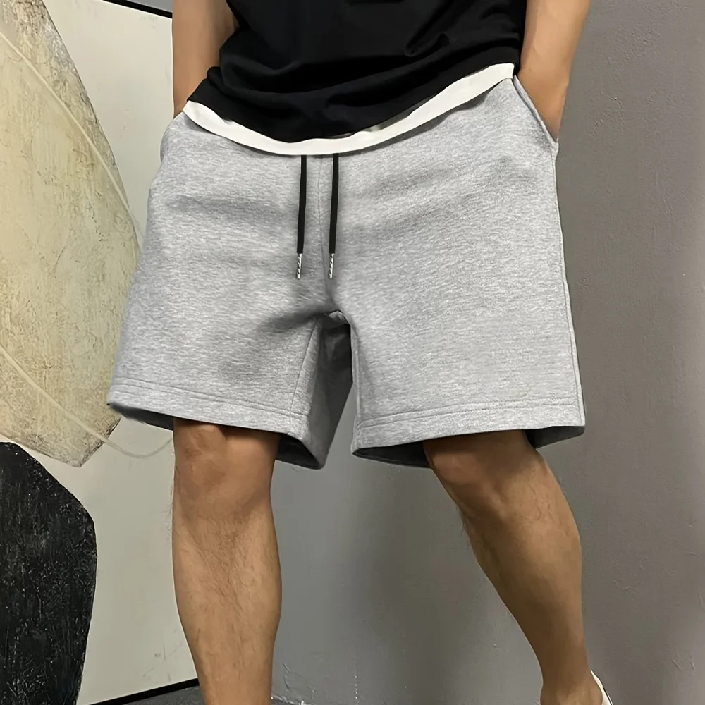 Men Summer Shorts Pickleball Drawstring Athletic Shorts Sweatpants Sport Jogging Beach Pant Casual Loose Trendy Oversized cotton