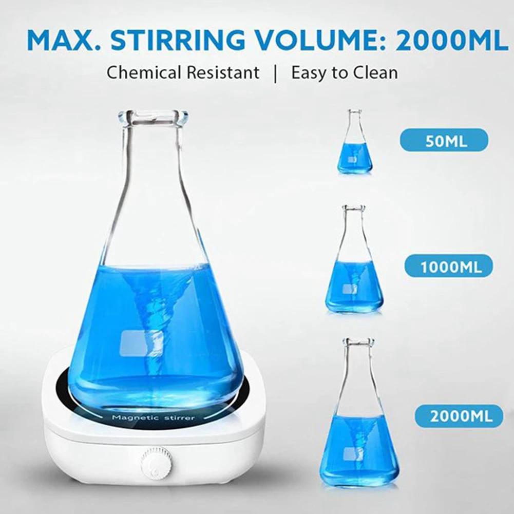 Magnetic Stirrer Mini Lab Stir Mixer Portable Stirrer Plate for Laboratory