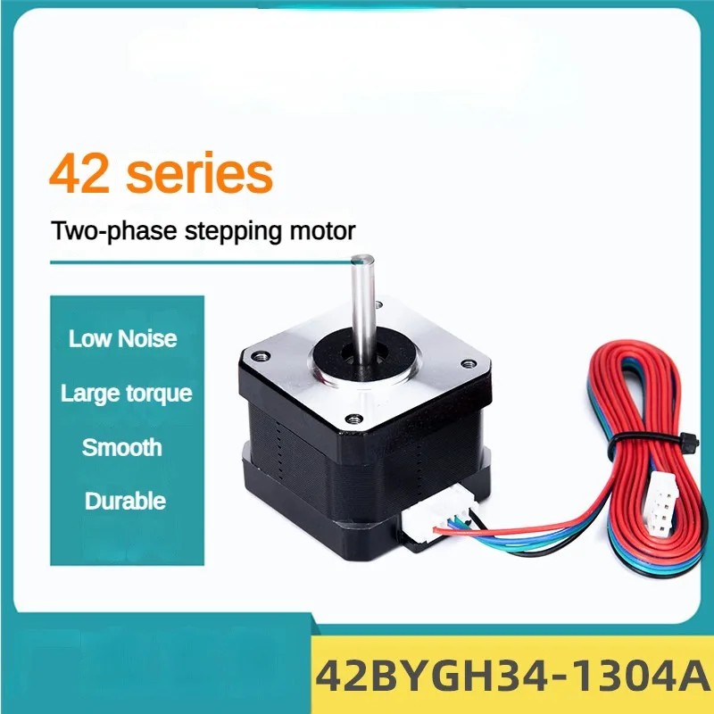 

Шаговый двигатель 42B, шаговый двигатель 1,5 А, 2-фазный двигатель 34 мм для 3D-принтера, гравировально-фрезерного станка с ЧПУ, общие аксессуары