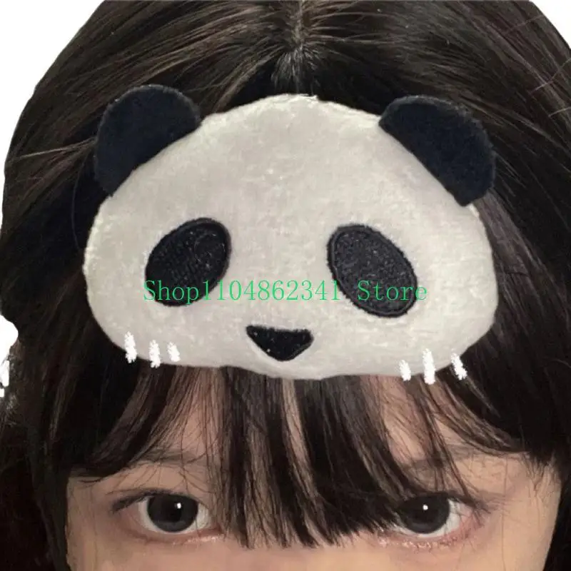 5ASD pluche panda haarclip kinderen Halloween haarspeld versatiles gelegenheid haarclip voor meisjes vrouwen