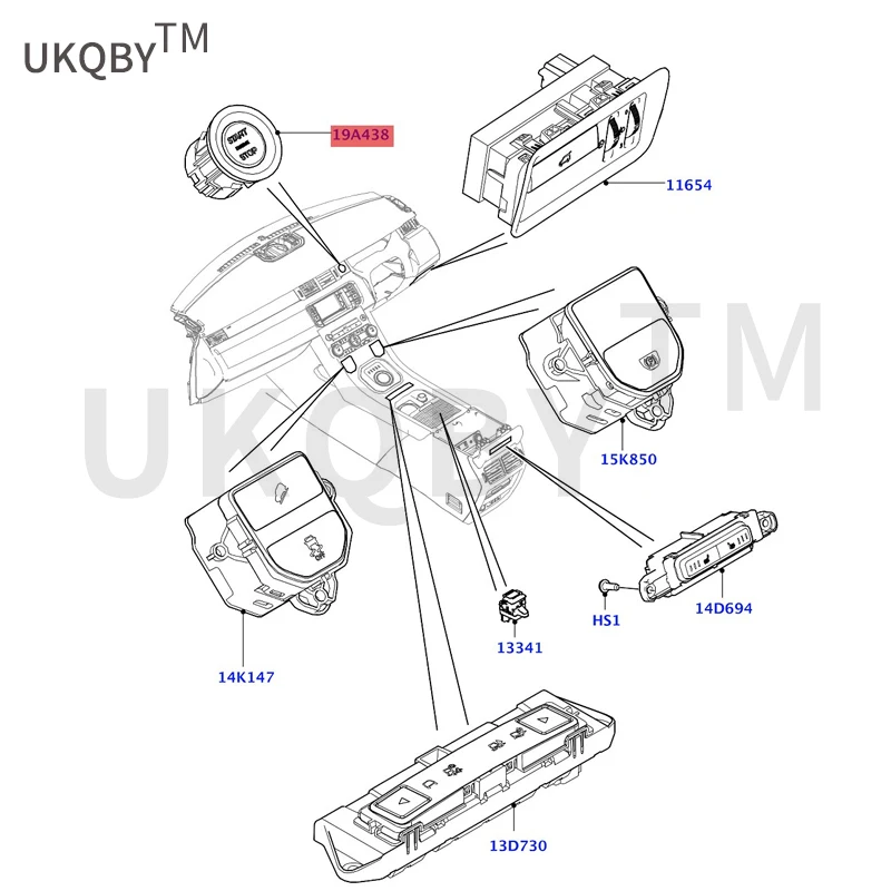 Applicable to Di sc ov er in g Di vi ne Be ha vi or Switch assembly - solenoid valve control One click start