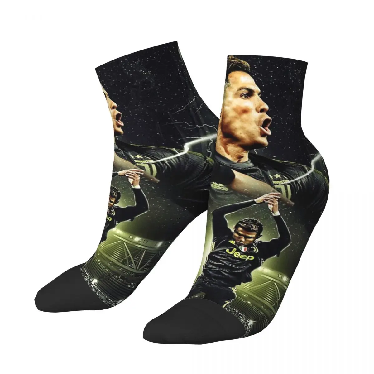 Cristiano Ronaldo Cr7 (2) Socks Harajuku High Quality Stockings All Season Socks Accessories for Unisex Birthday Present