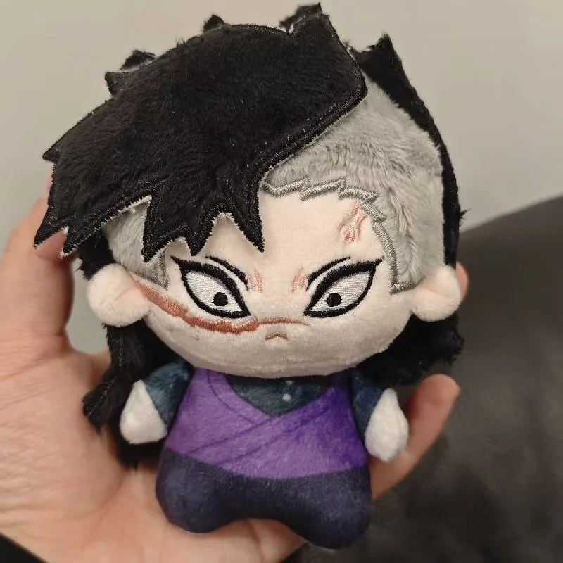 Autêntico novo em estoque ghost slayer lâmina 10cm algodão boneca morto por kawashiya genmi shitengen boneca pingente brinquedo de presente de natal