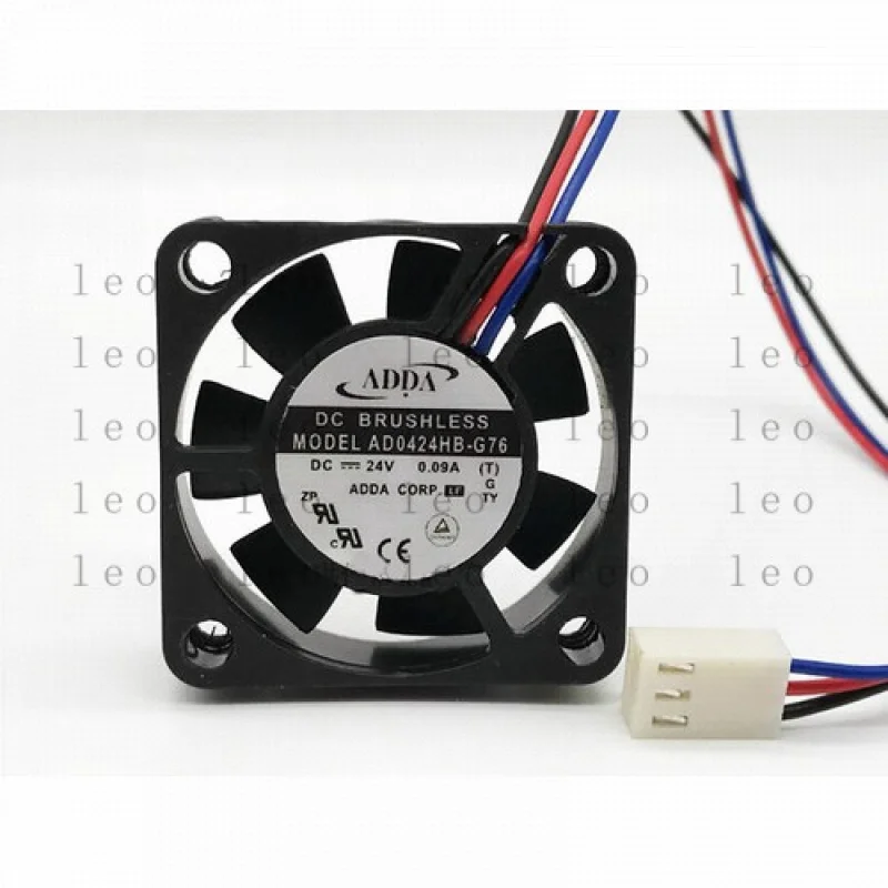 

YY ADDA AD0424HB-G76 40*40*10 мм 4010 4 см DC 24 В 0,09 А Ультра-тихий охлаждающий вентилятор # F11