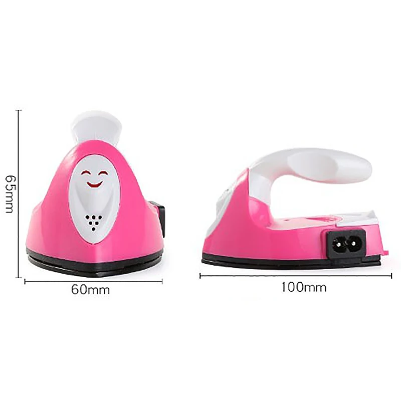 Imagem -02 - Mini Artesanato Ferro Elétrico Portable Handy Heat Press Iron Pequena Roupa de Engomar Aparelhos de Lavanderia ue Eua uk Plug