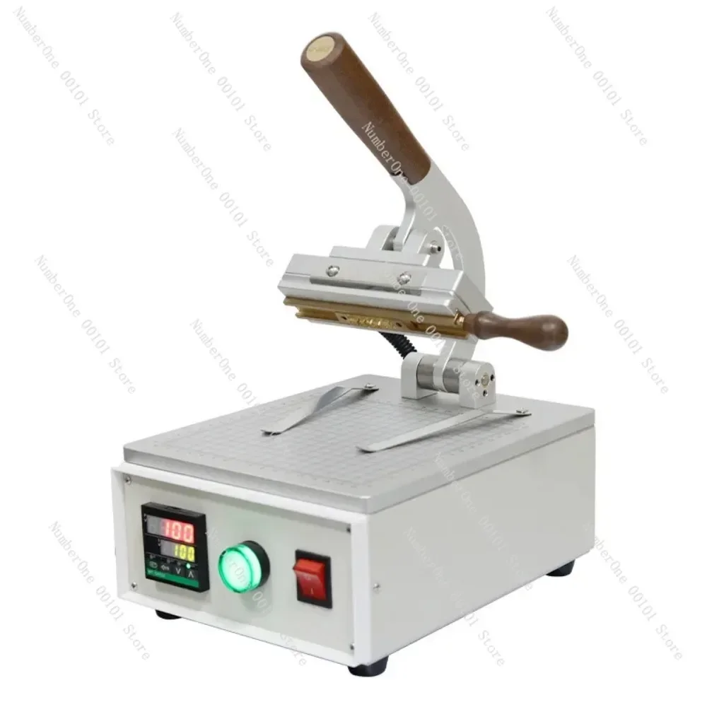 Small Manual Desktop Hot Stamping Machine Leather Trademark Embossing Hot press Quick Die Change Movable Type Hot Stamping